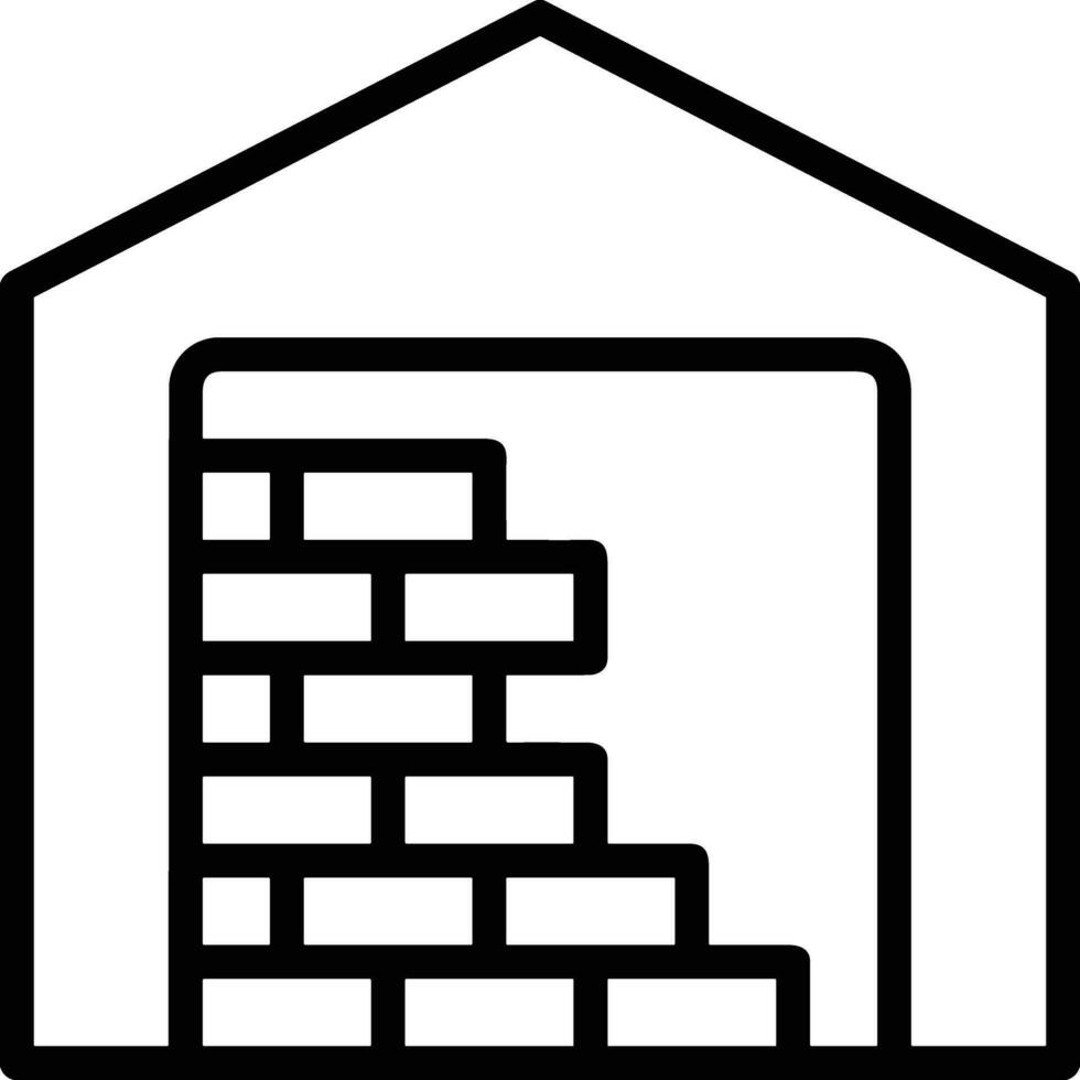 Home outline icon symbol vector image. Illustration of the house real estate graphic property design image