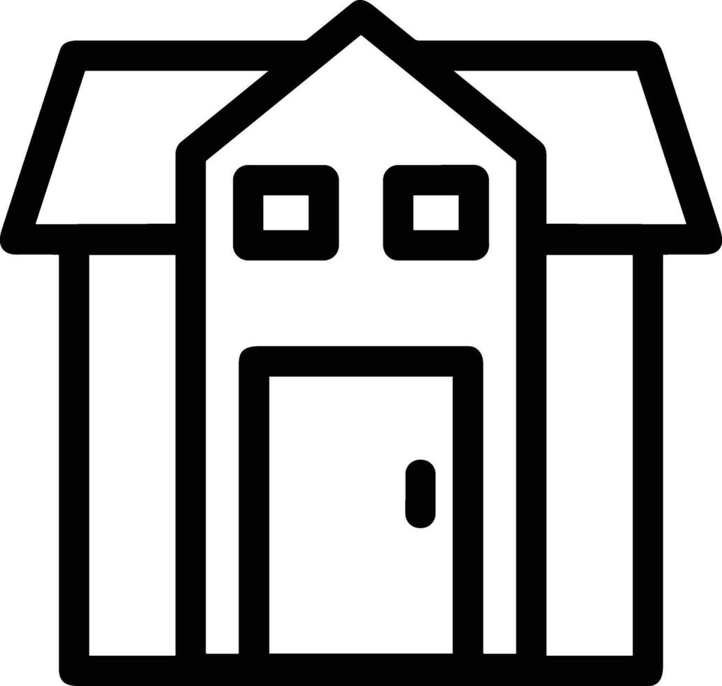 Home outline icon symbol vector image. Illustration of the house real estate graphic property design image