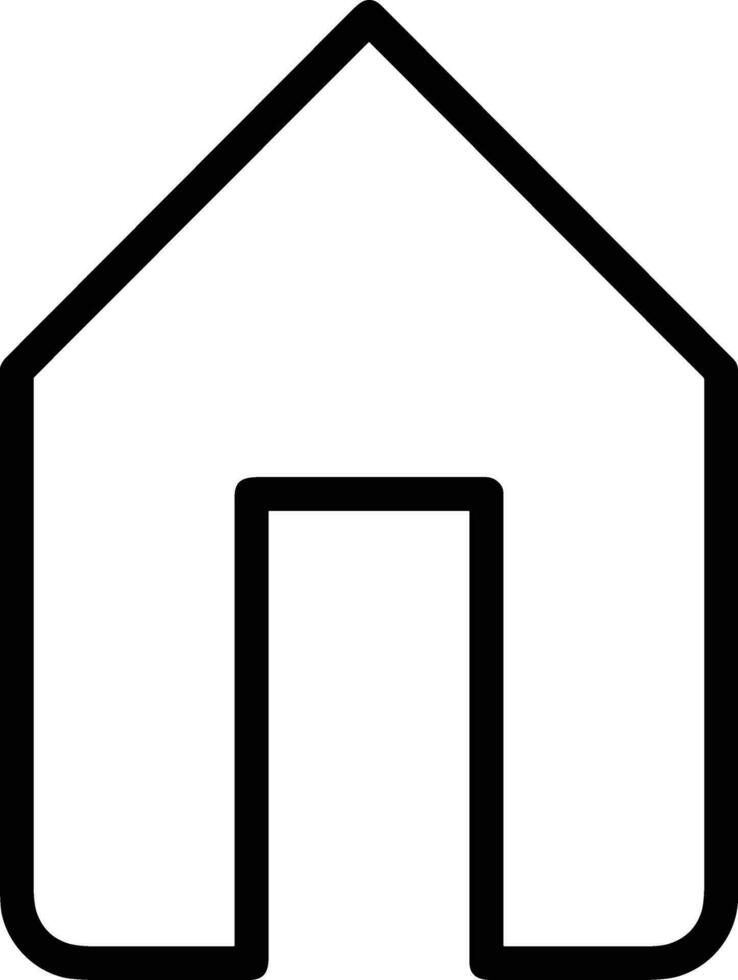 Home outline icon symbol vector image. Illustration of the house real estate graphic property design image