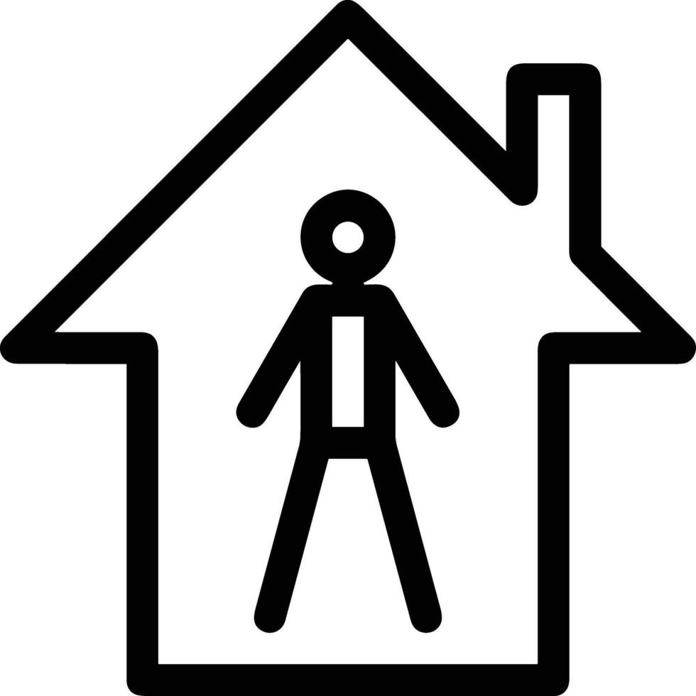 Home outline icon symbol vector image. Illustration of the house real estate graphic property design image