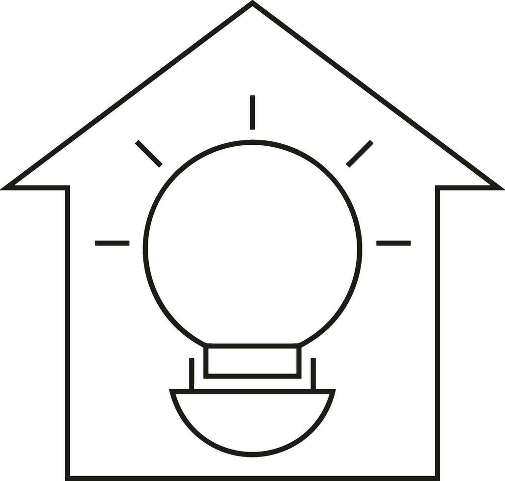 Home outline icon symbol vector image. Illustration of the house real estate graphic property design image