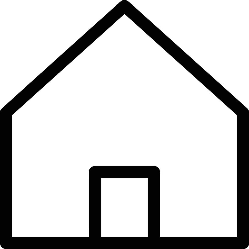 Home outline icon symbol vector image. Illustration of the house real estate graphic property design image