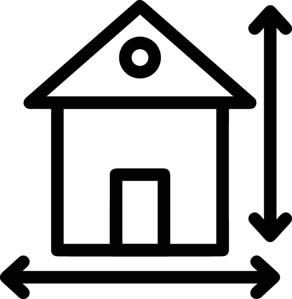 Home outline icon symbol vector image. Illustration of the house real estate graphic property design image