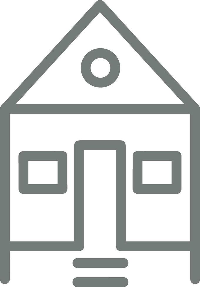 Home outline icon symbol vector image. Illustration of the house real estate graphic property design image