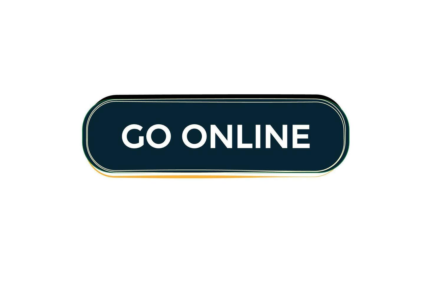 new go online website, click button, level, sign, speech, bubble  banner, vector