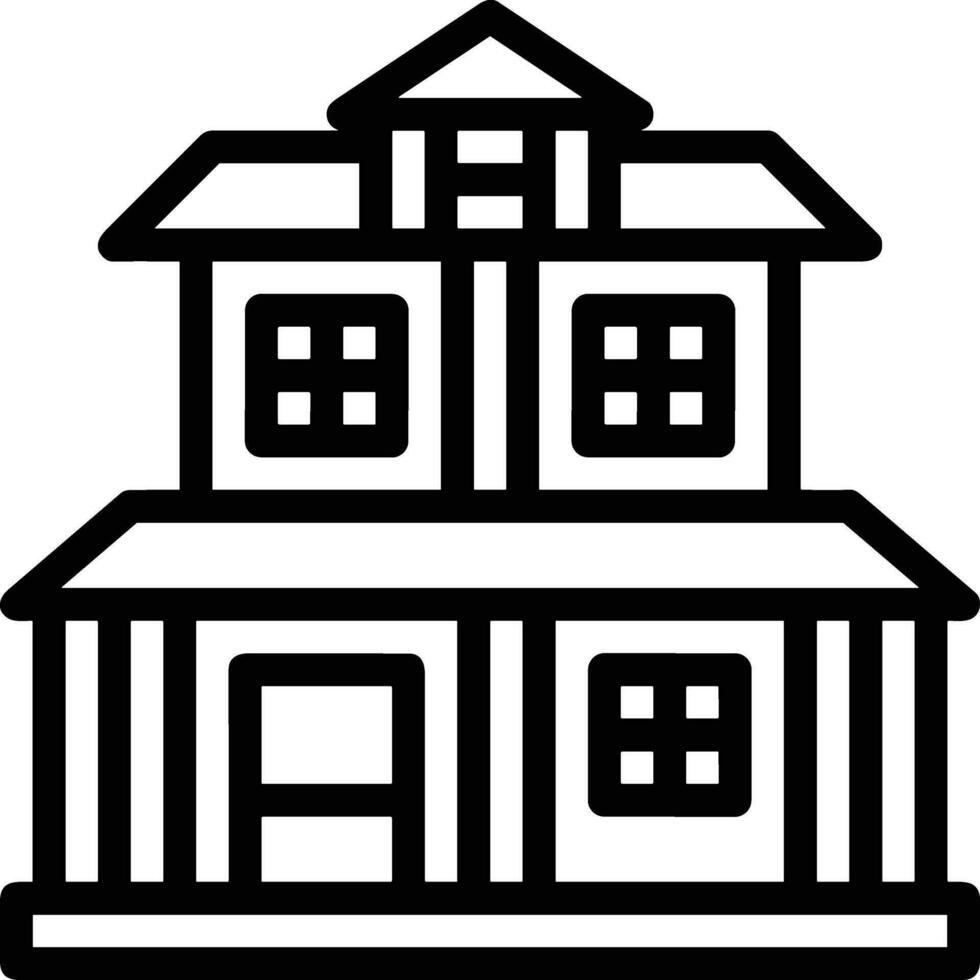 Home outline icon symbol vector image. Illustration of the house real estate graphic property design image