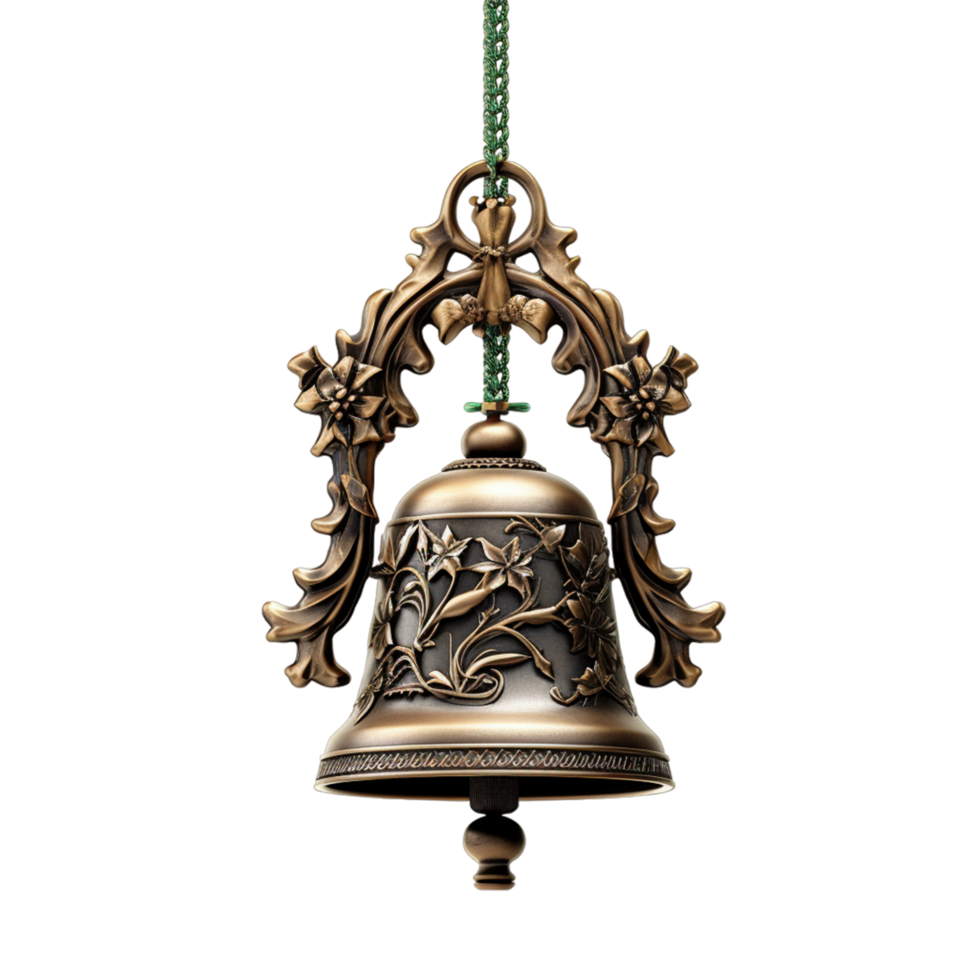 AI generated Cute christmas bell png
