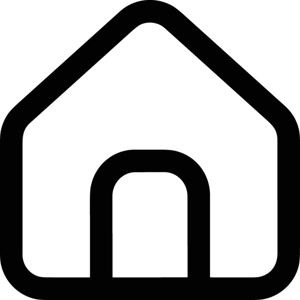 Home outline icon symbol vector image. Illustration of the house real estate graphic property design image