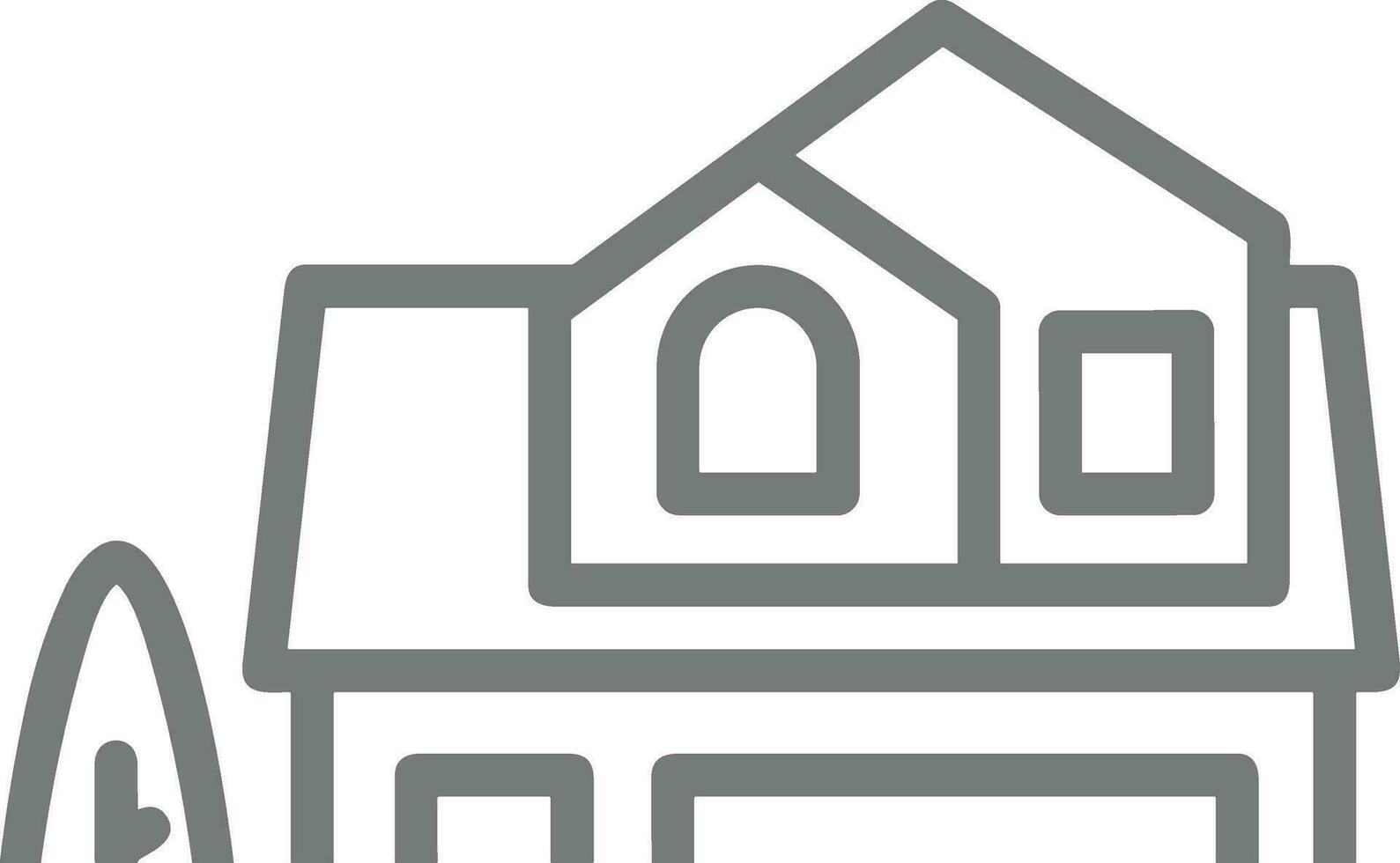 Home outline icon symbol vector image. Illustration of the house real estate graphic property design image