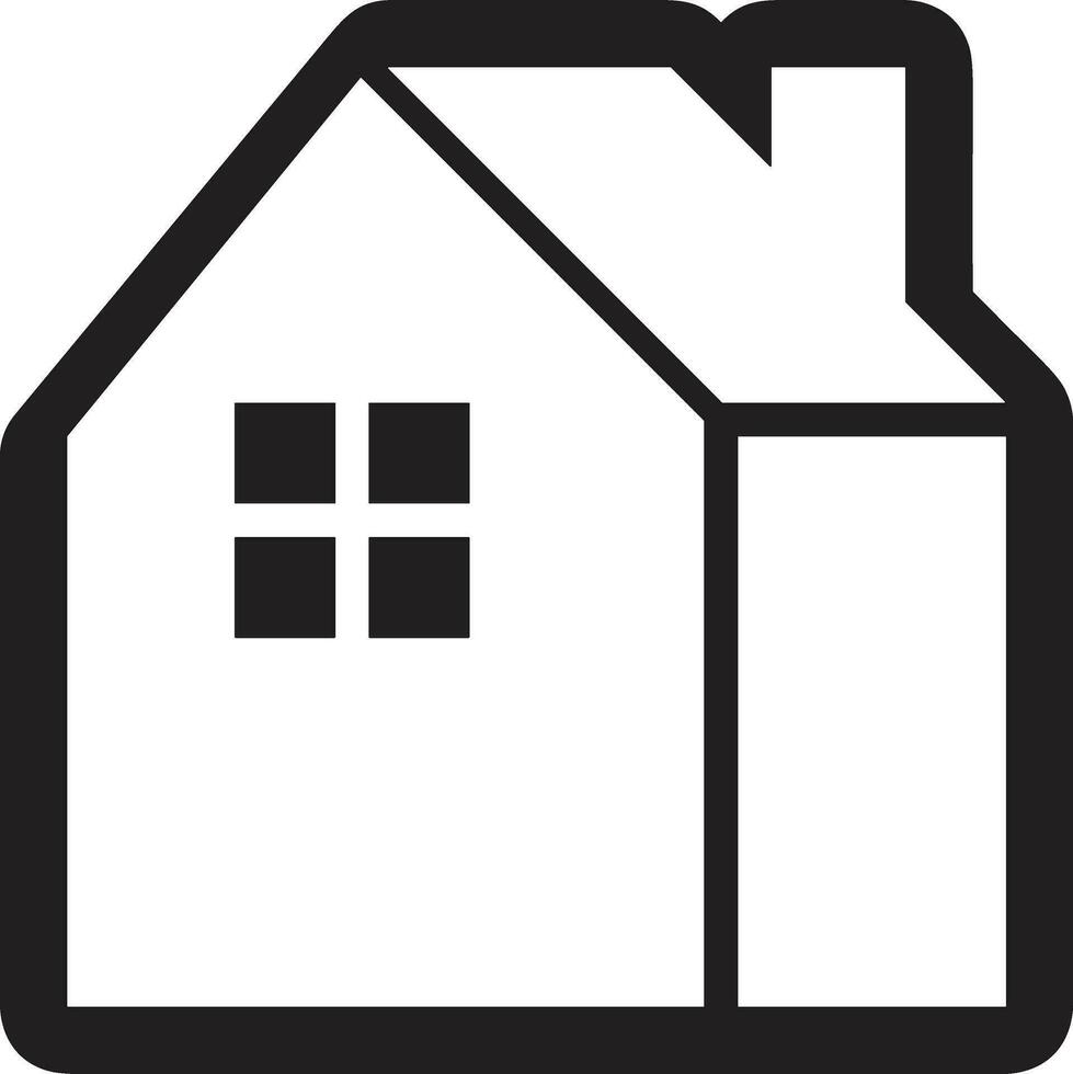 Home outline icon symbol vector image. Illustration of the house real estate graphic property design image