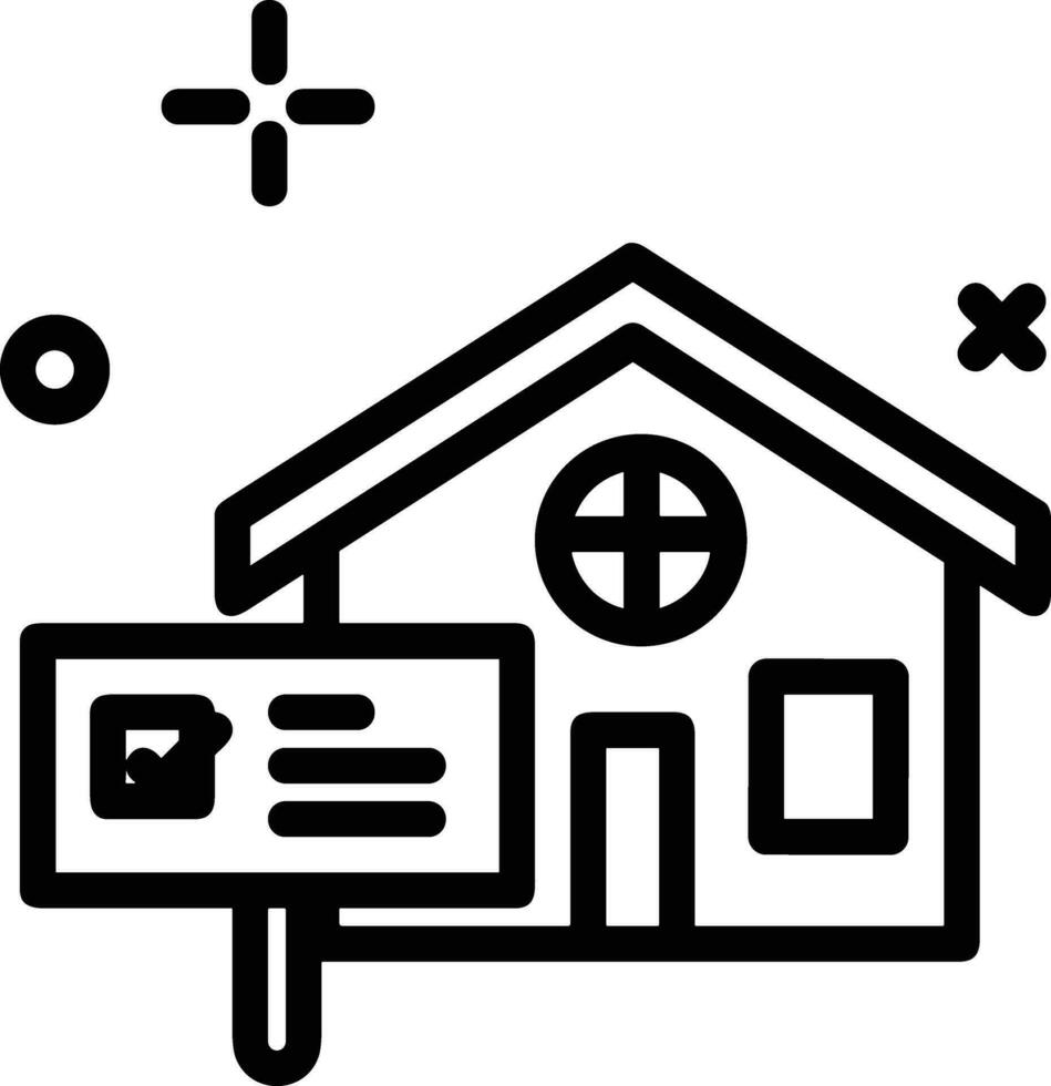 Home outline icon symbol vector image. Illustration of the house real estate graphic property design image