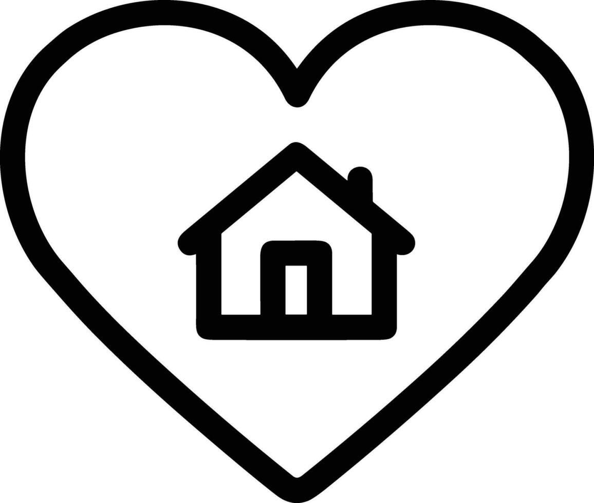 Home outline icon symbol vector image. Illustration of the house real estate graphic property design image