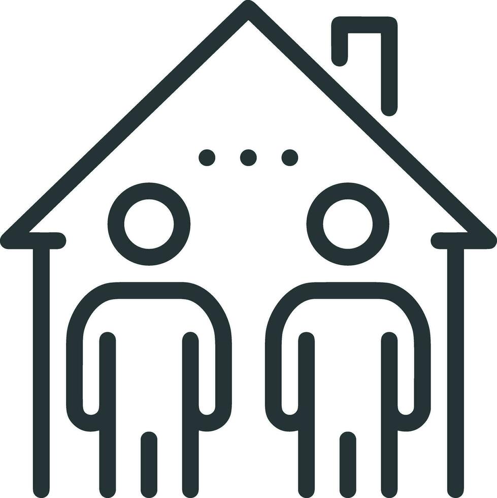 Home outline icon symbol vector image. Illustration of the house real estate graphic property design image