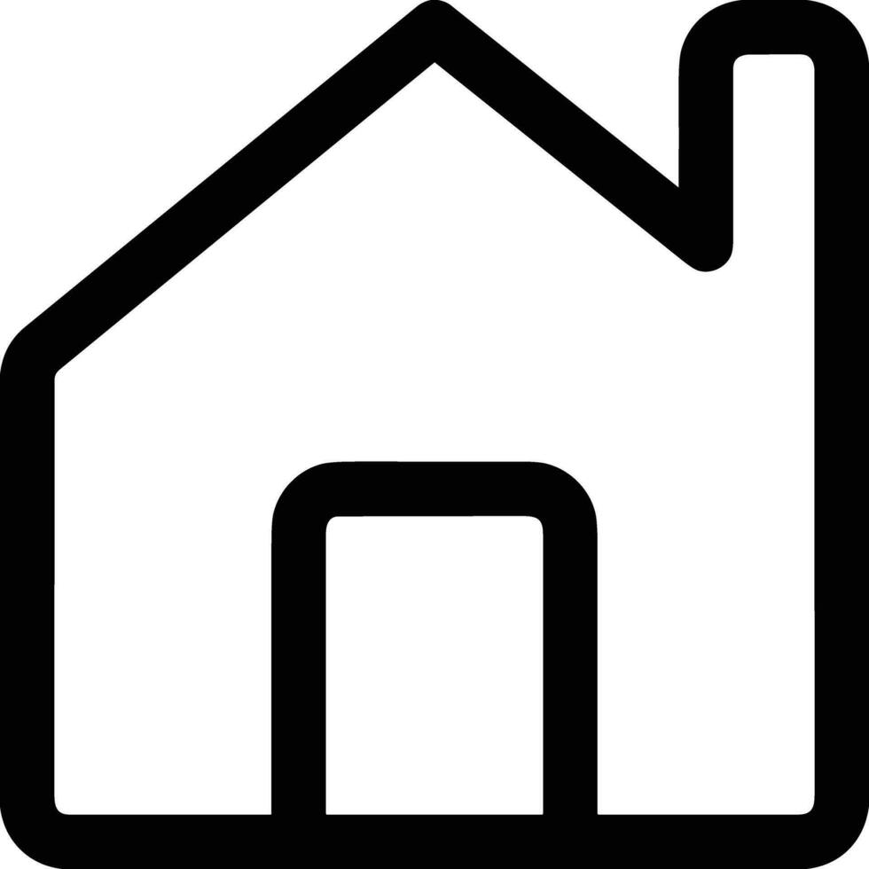 Home outline icon symbol vector image. Illustration of the house real estate graphic property design image