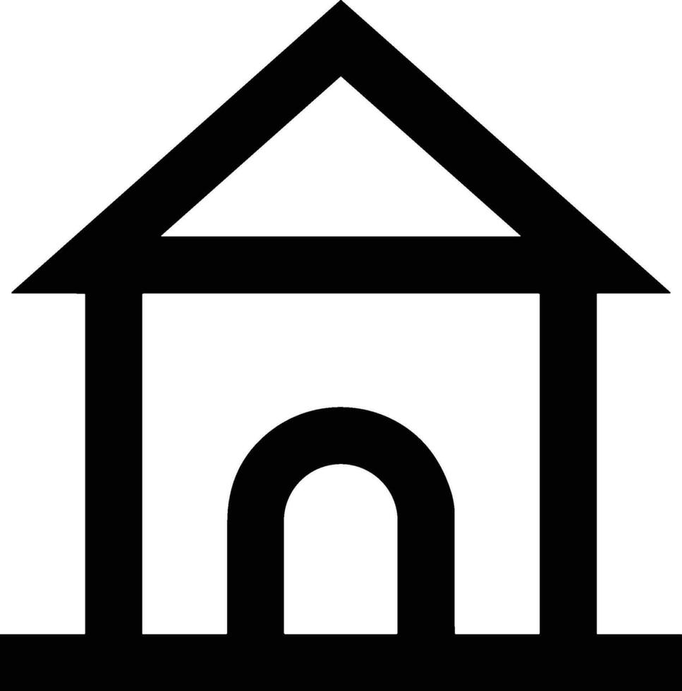 Home outline icon symbol vector image. Illustration of the house real estate graphic property design image