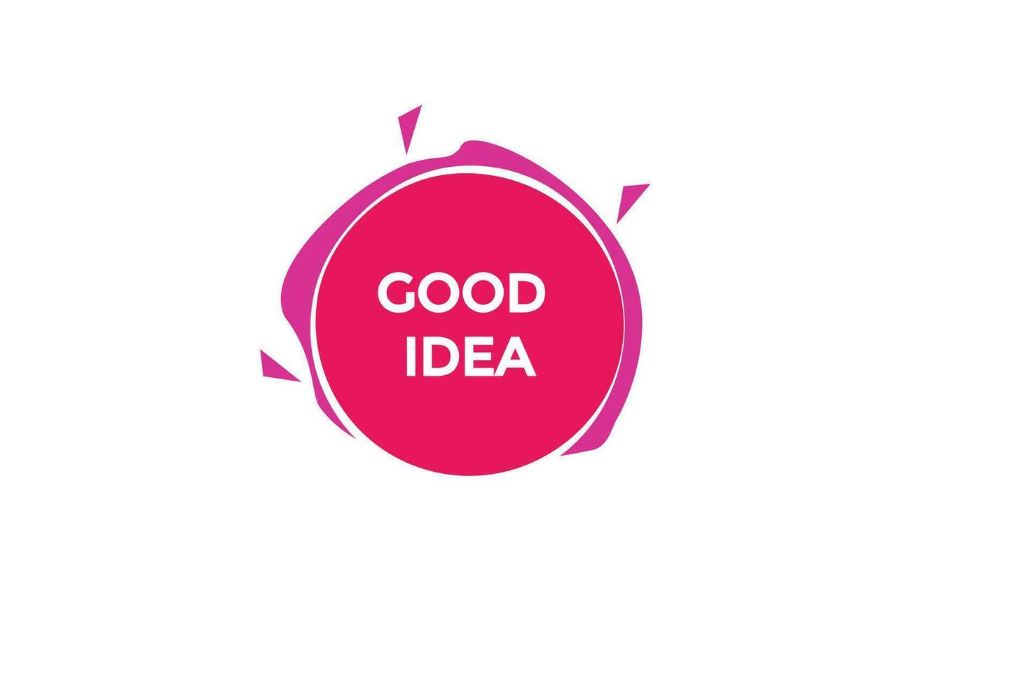 new good idea website, click button, level, sign, speech, bubble  banner, vector