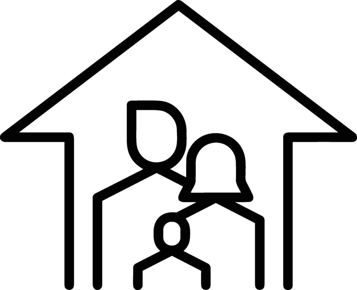 Home outline icon symbol vector image. Illustration of the house real estate graphic property design image