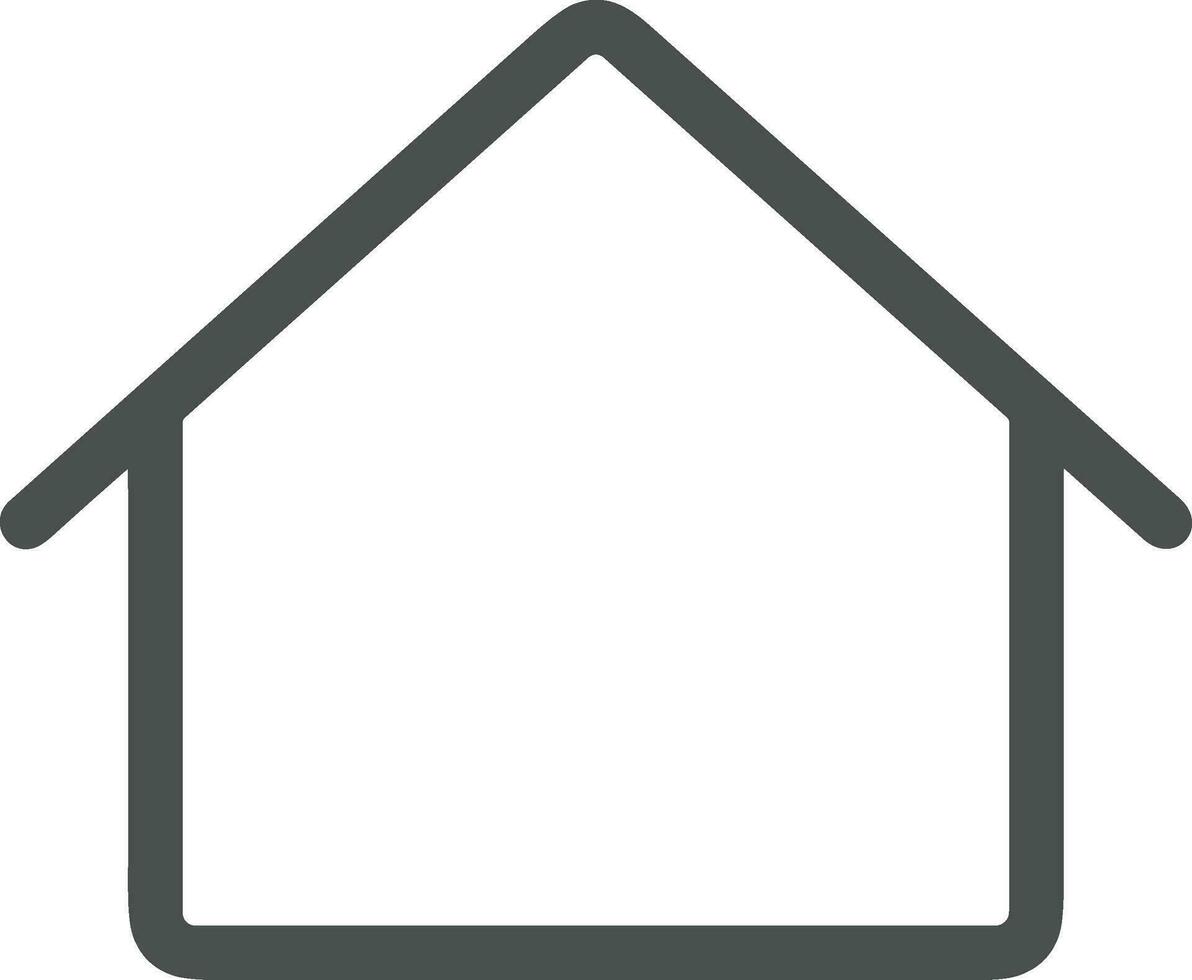 Home outline icon symbol vector image. Illustration of the house real estate graphic property design image