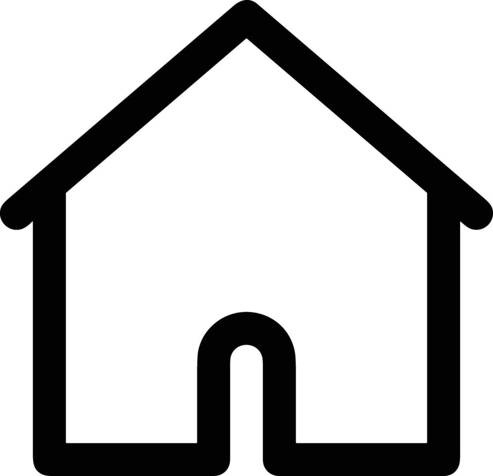 Home outline icon symbol vector image. Illustration of the house real estate graphic property design image