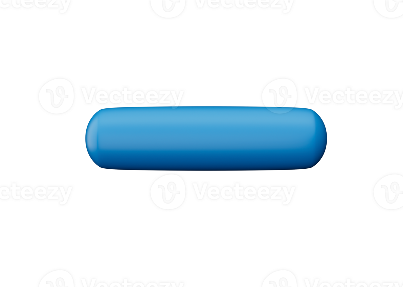 Blue Minus 3d icon 3d illustration png