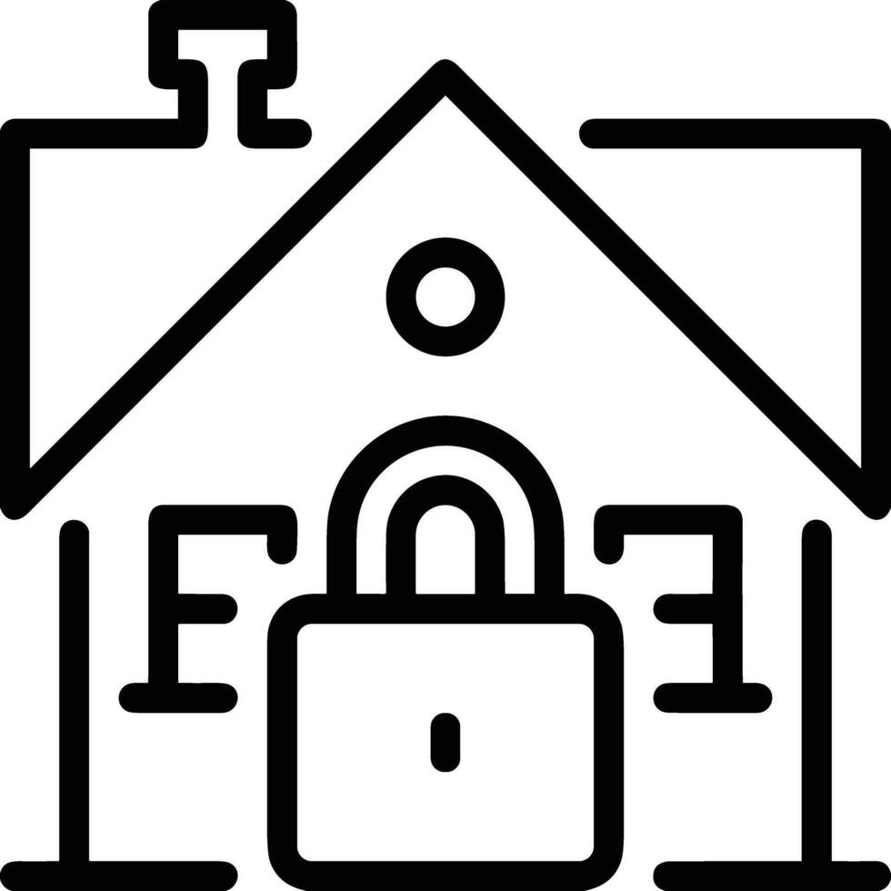 Home outline icon symbol vector image. Illustration of the house real estate graphic property design image