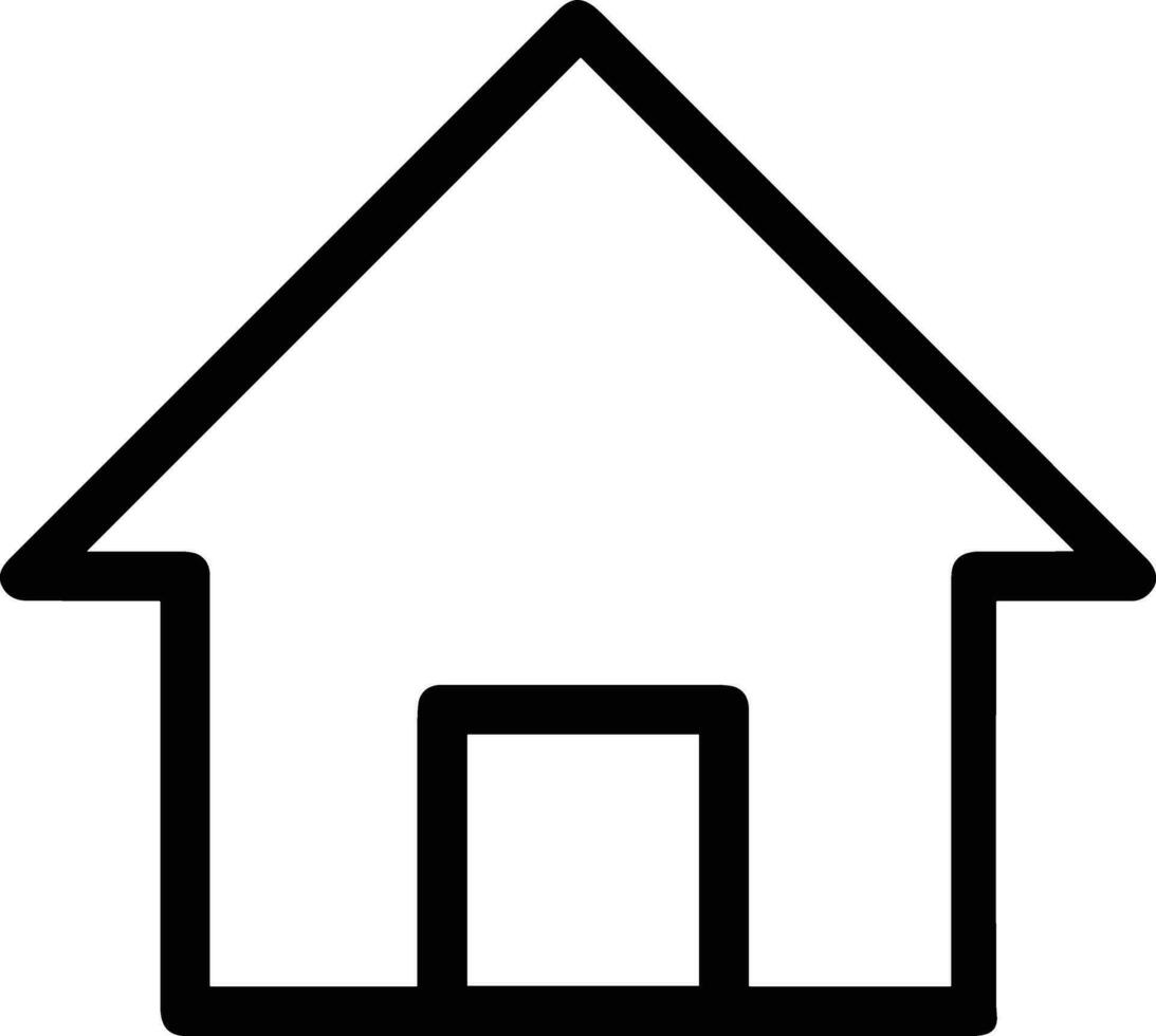 Home outline icon symbol vector image. Illustration of the house real estate graphic property design image