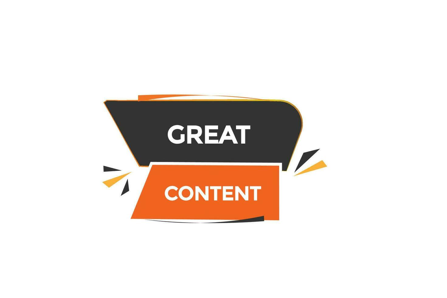 new great content  website, click button, level, sign, speech, bubble  banner, vector