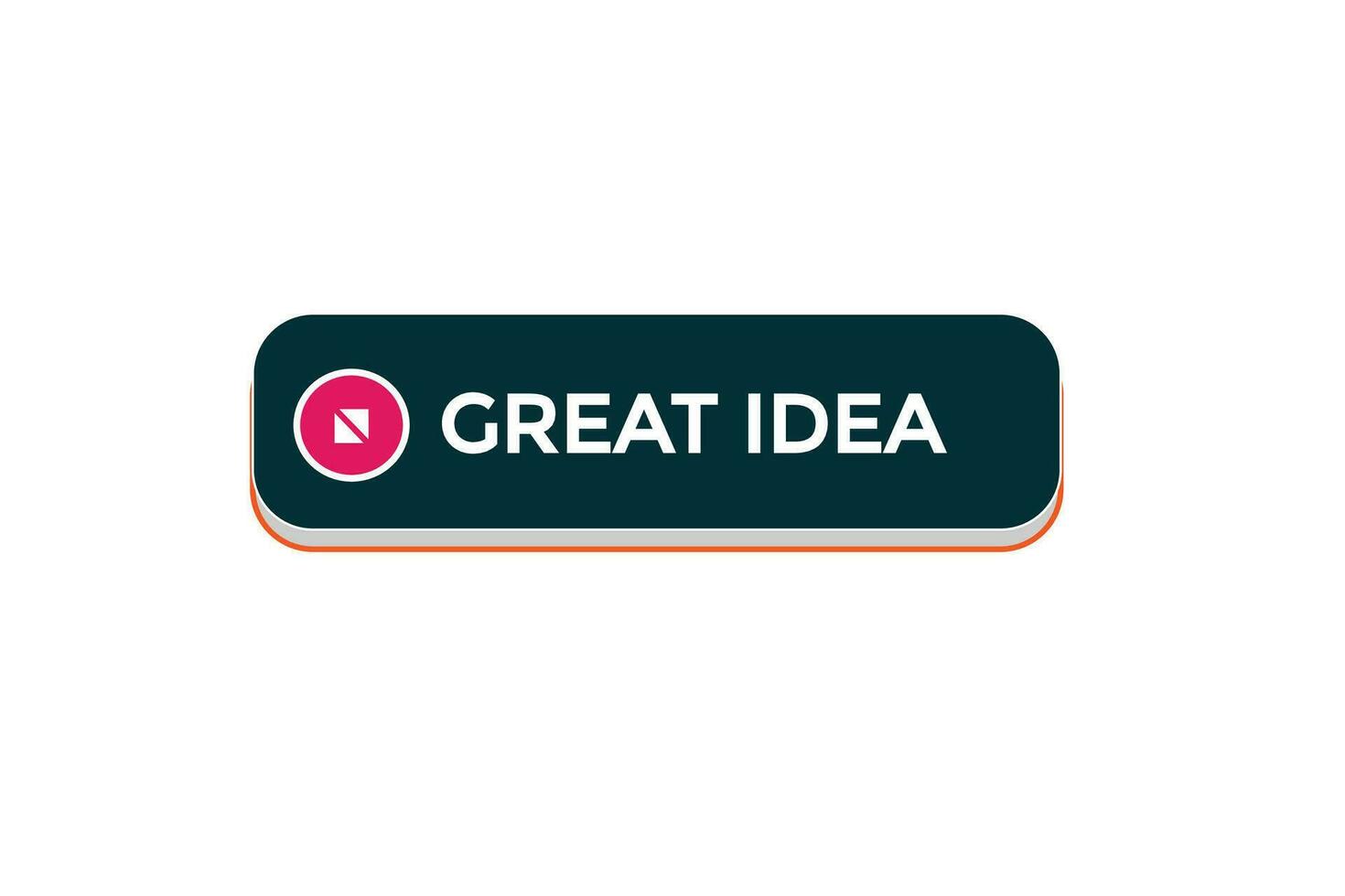 new great idea website, click button, level, sign, speech, bubble  banner, vector