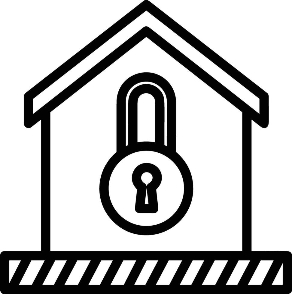 Home outline icon symbol vector image. Illustration of the house real estate graphic property design image