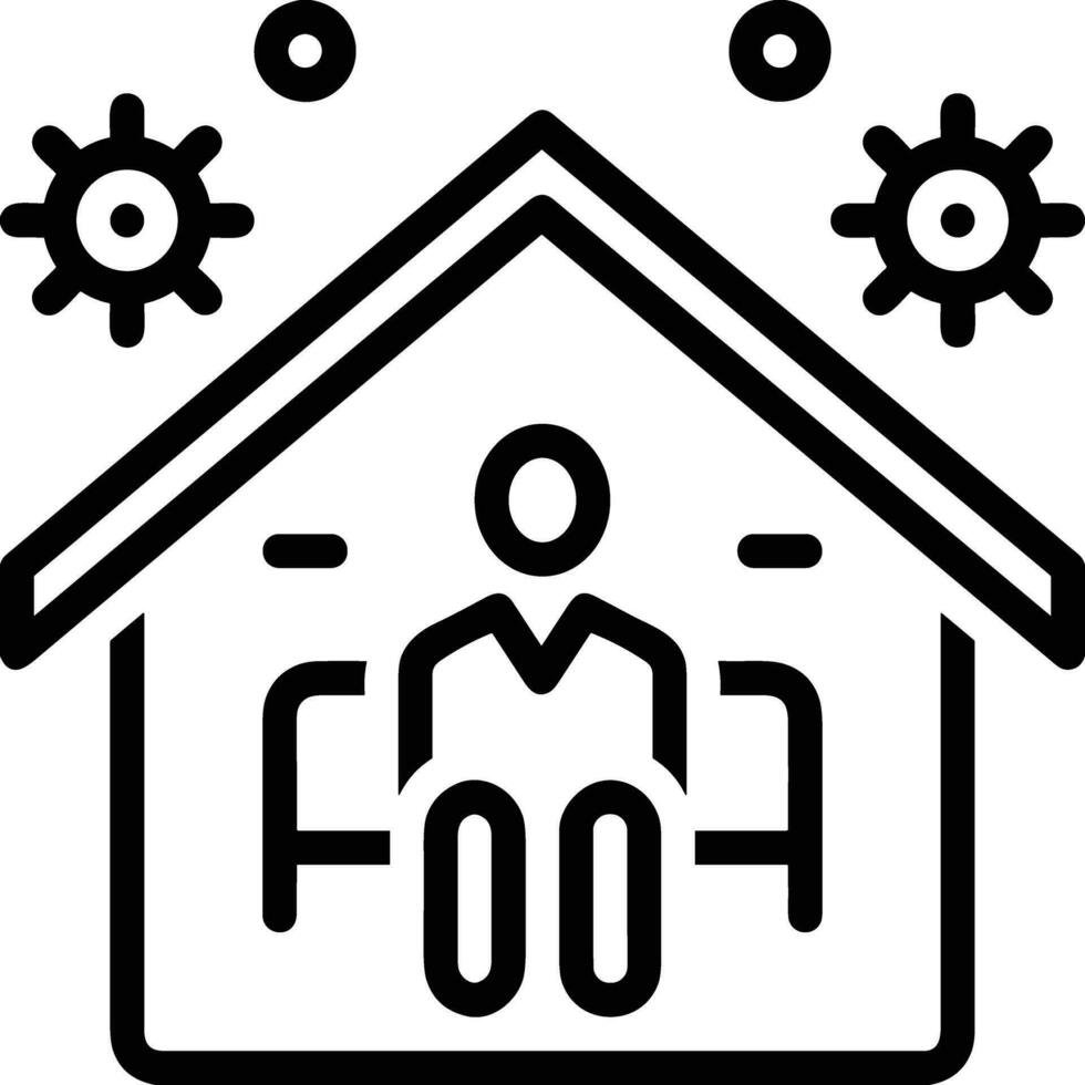 Home outline icon symbol vector image. Illustration of the house real estate graphic property design image