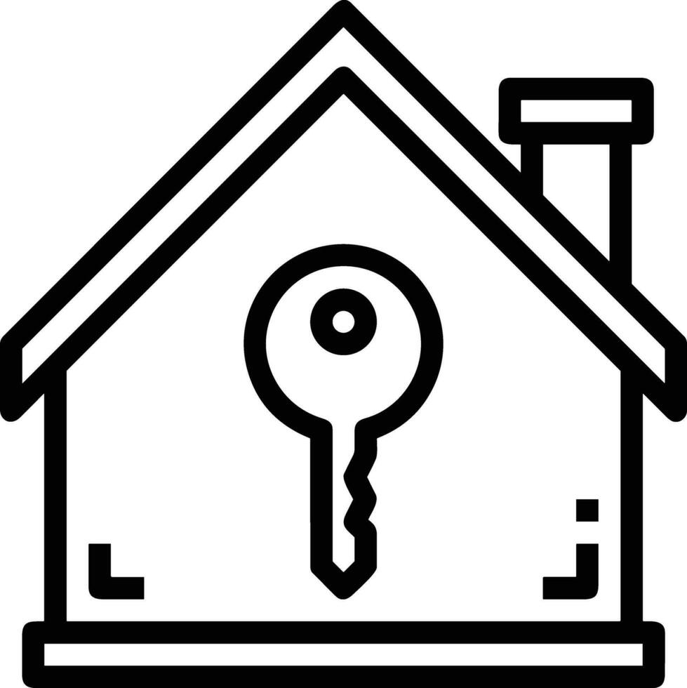 Home outline icon symbol vector image. Illustration of the house real estate graphic property design image