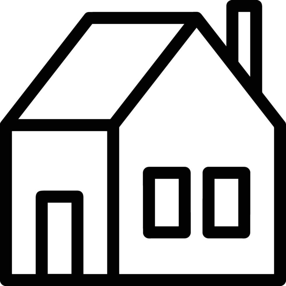 Home outline icon symbol vector image. Illustration of the house real estate graphic property design image