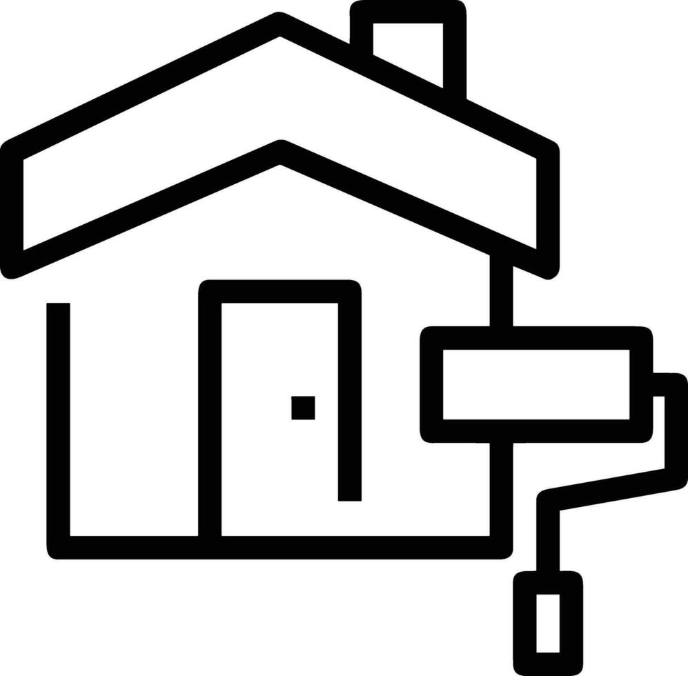 Home outline icon symbol vector image. Illustration of the house real estate graphic property design image