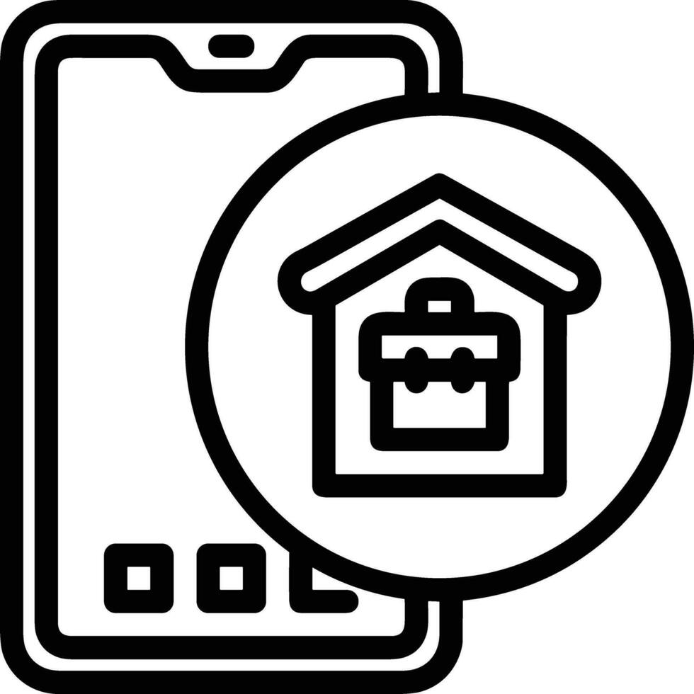 Home outline icon symbol vector image. Illustration of the house real estate graphic property design image