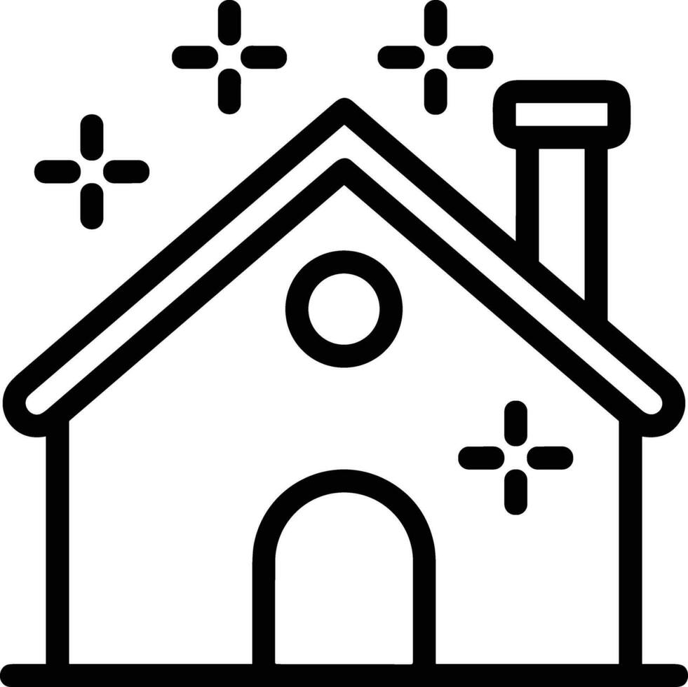 Home outline icon symbol vector image. Illustration of the house real estate graphic property design image