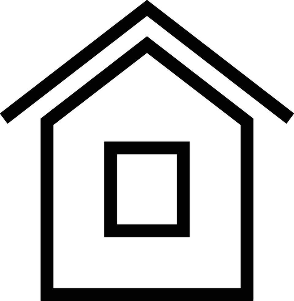 Home outline icon symbol vector image. Illustration of the house real estate graphic property design image