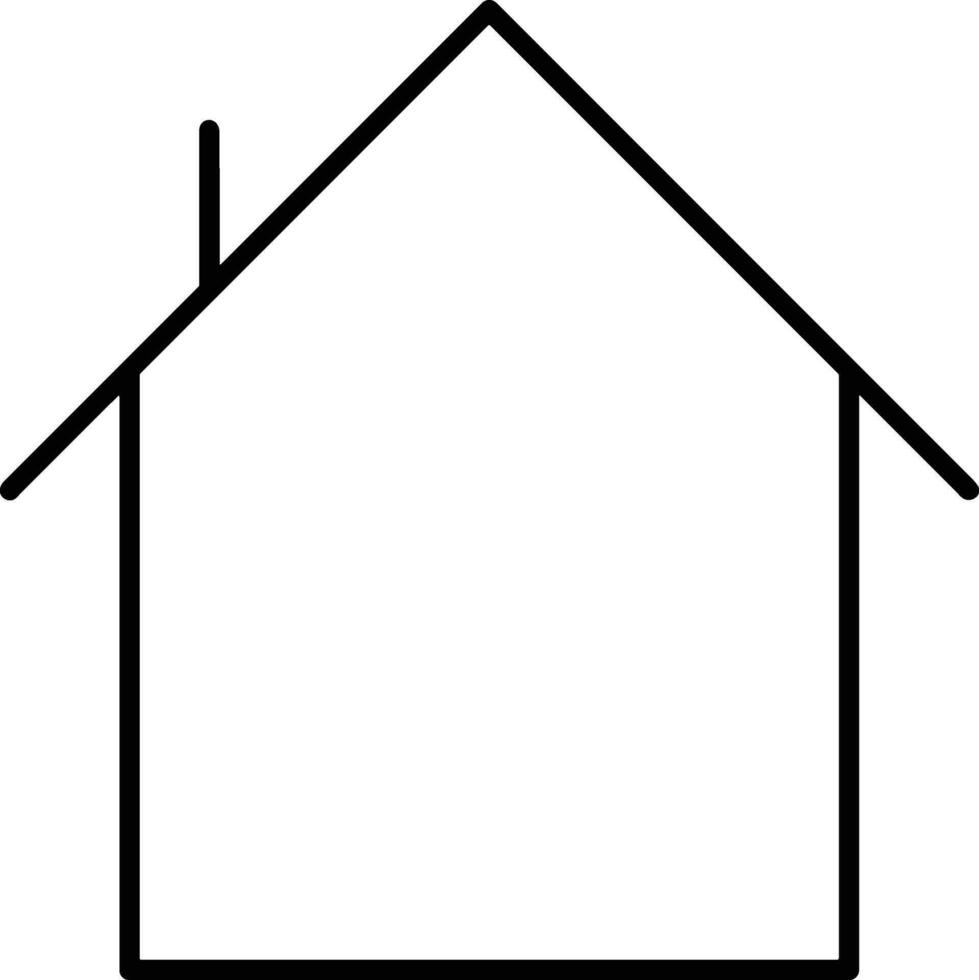 Home outline icon symbol vector image. Illustration of the house real estate graphic property design image