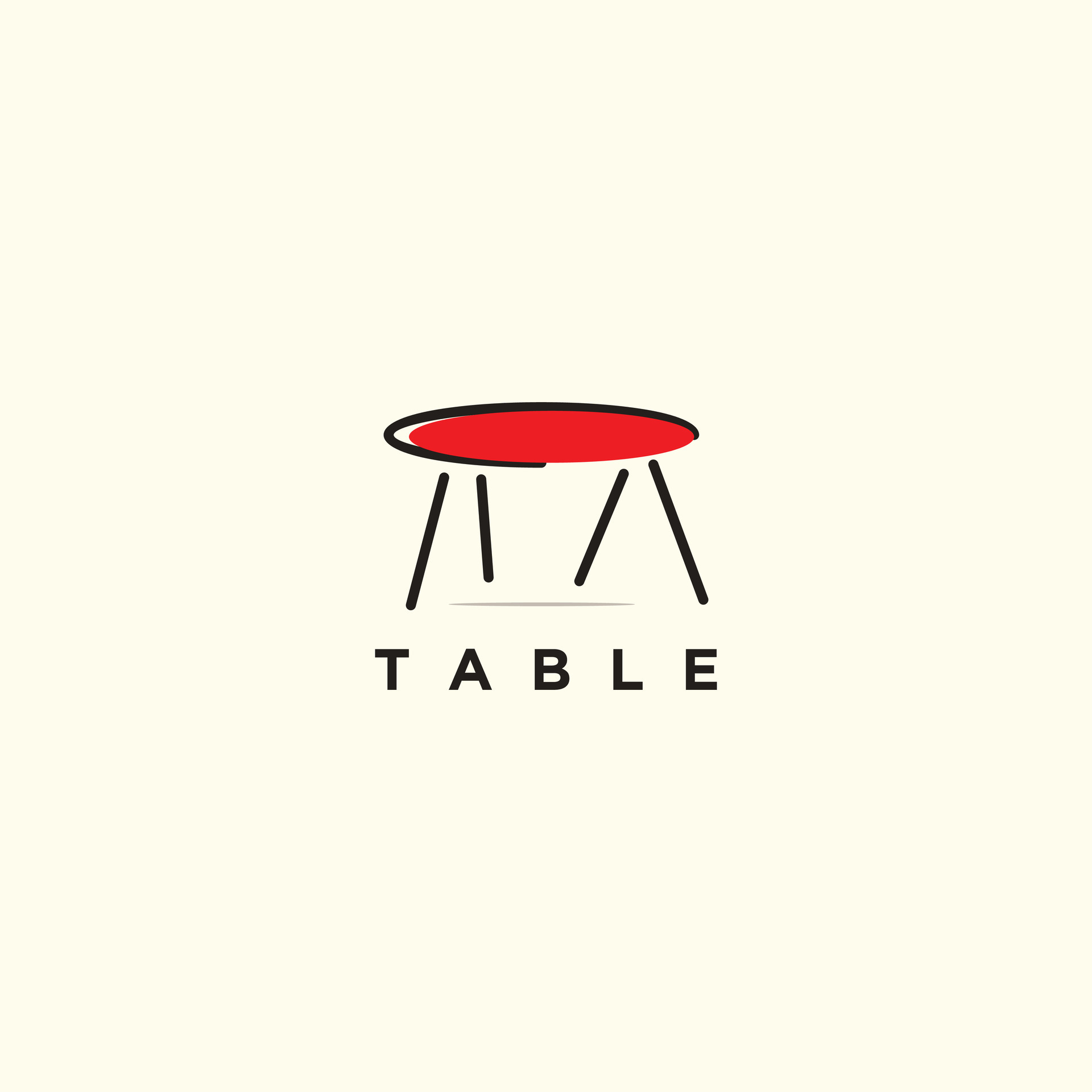Table logo design for furniture 35136600 Vector Art at Vecteezy