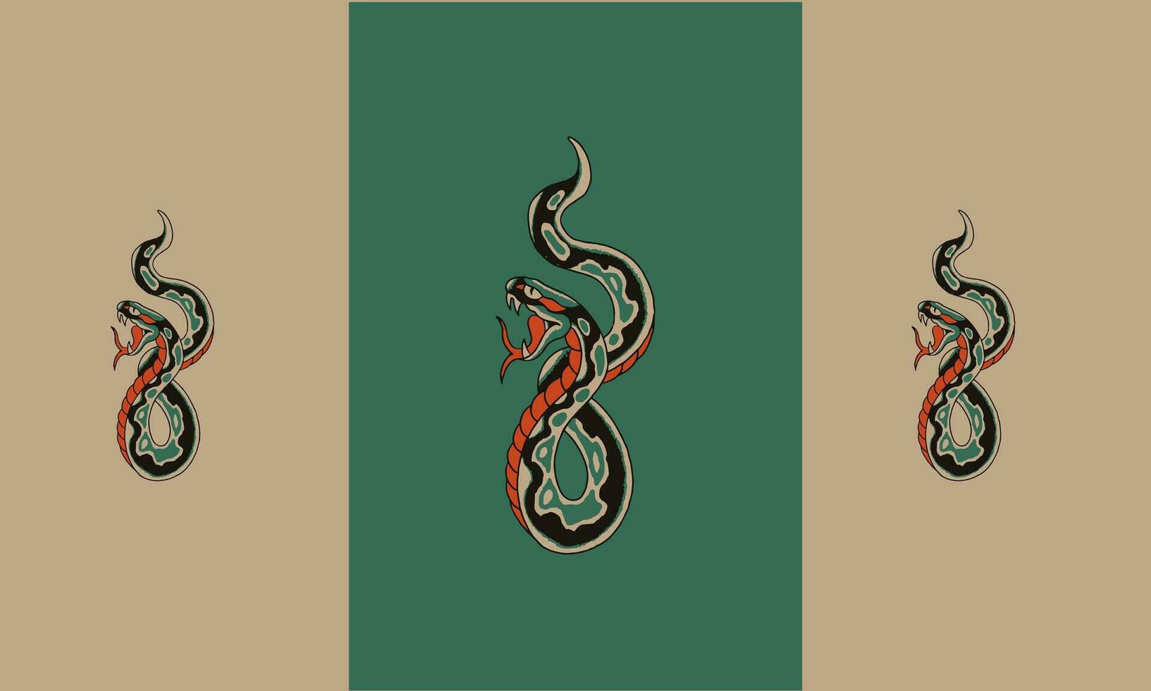 emotional snake artwork graphic design vector