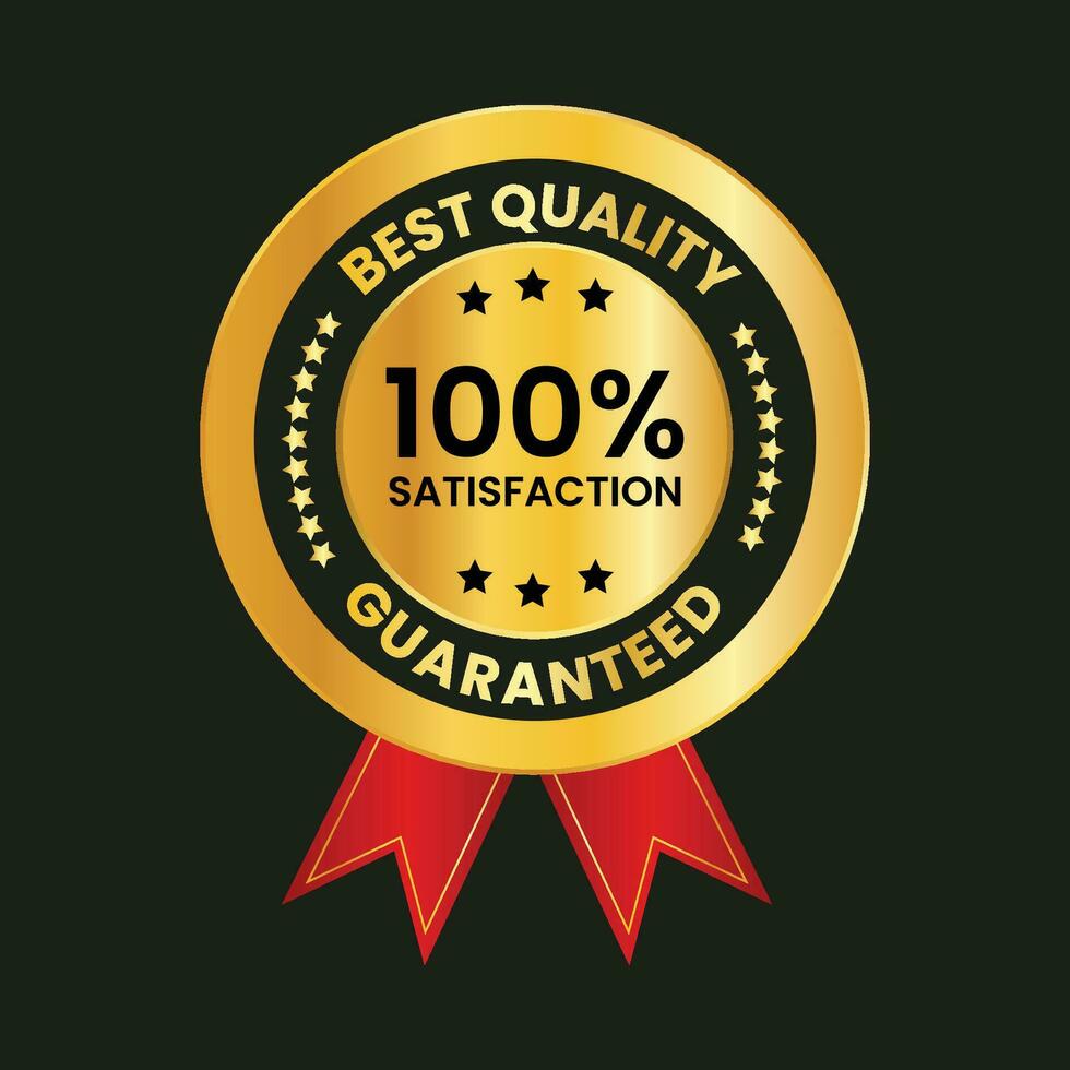 vector golden best quality golden seal for premium products