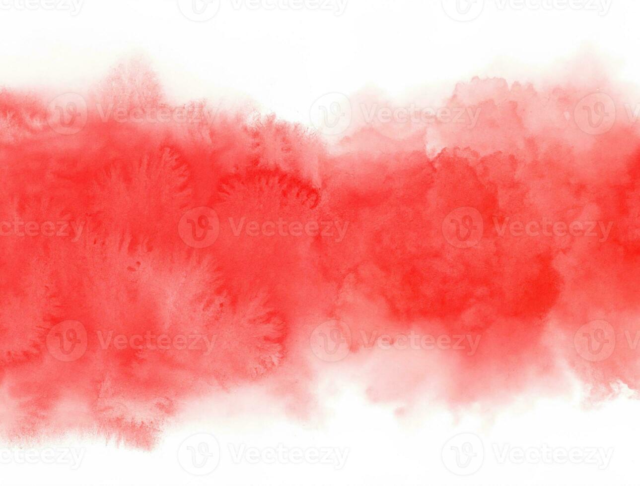 Red watercolor background. Abstract watercolor blot brush photo