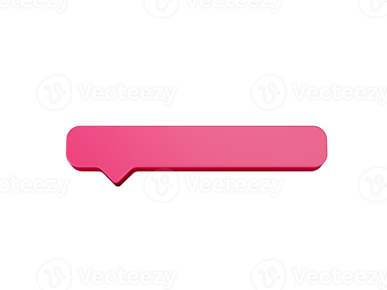 3d Simple Pink Message Box Icon, 3d Shiny Pink Chat Box Icon , 3d illustration png