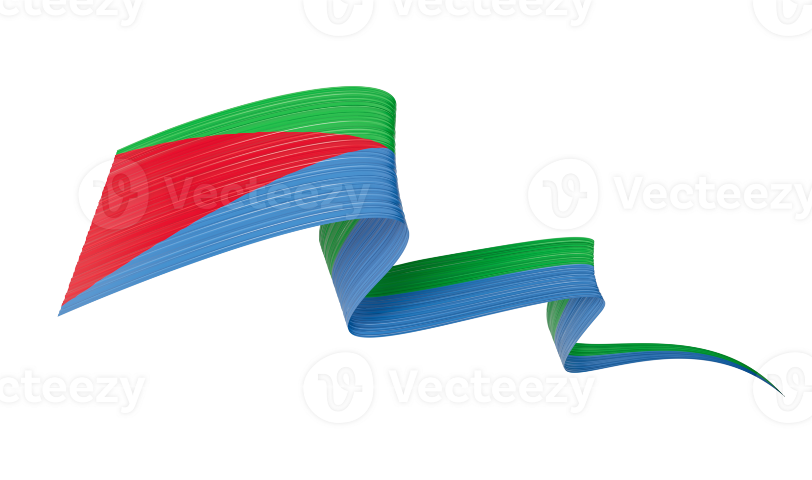 3d bandera de eritrea 3d ondulado brillante eritrea cinta , 3d ilustración png