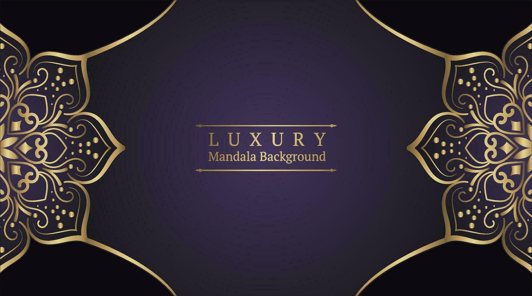 Luxury background with ornamental mandala vector