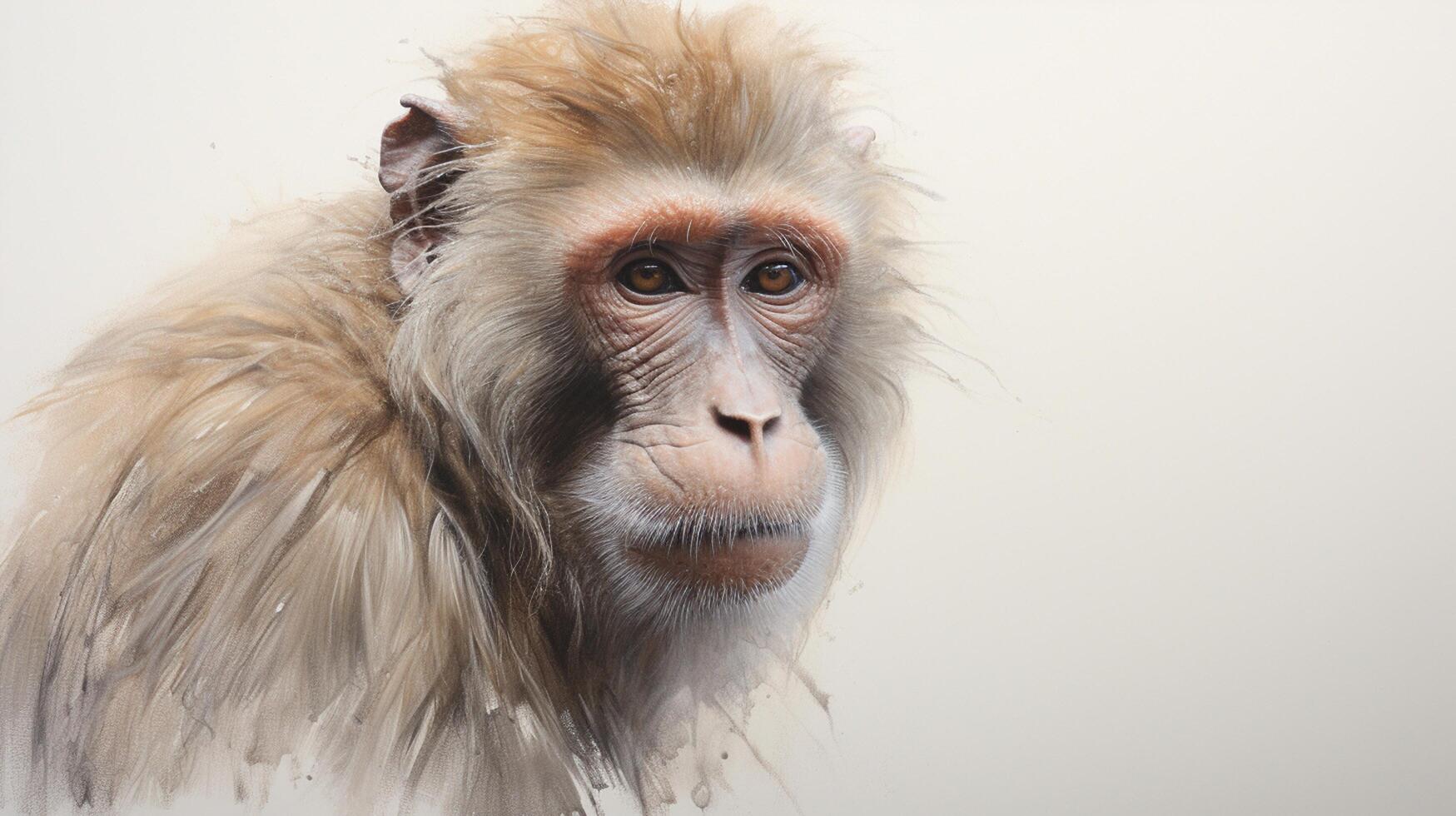 AI generated Baboon natura animal wallpaper background photo