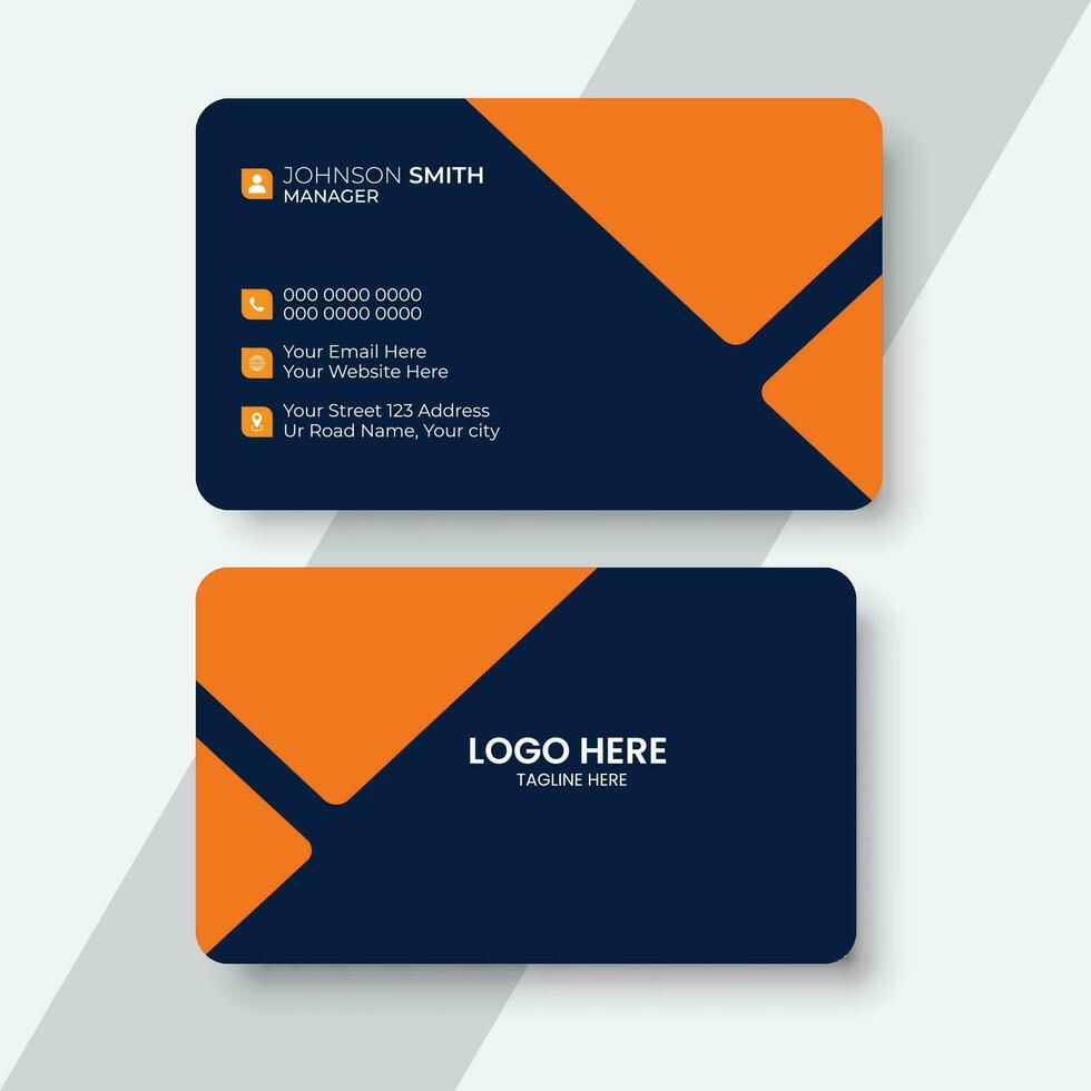Vector Modern Creative and Clean Business Card Design Template.