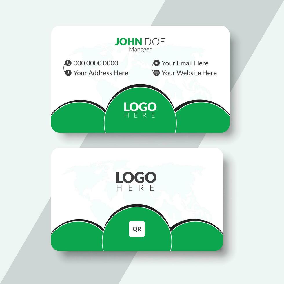 Modern creative business card and name card design template. vector