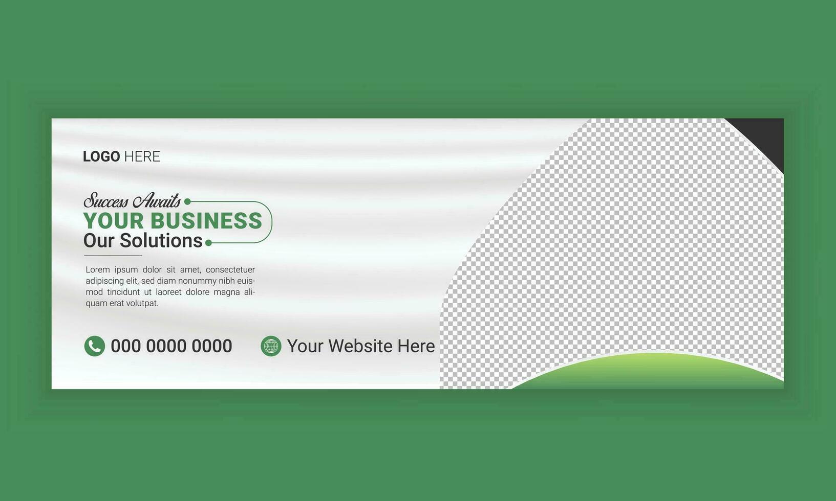 Business and digital marketing agency social media cover banner template design. vector