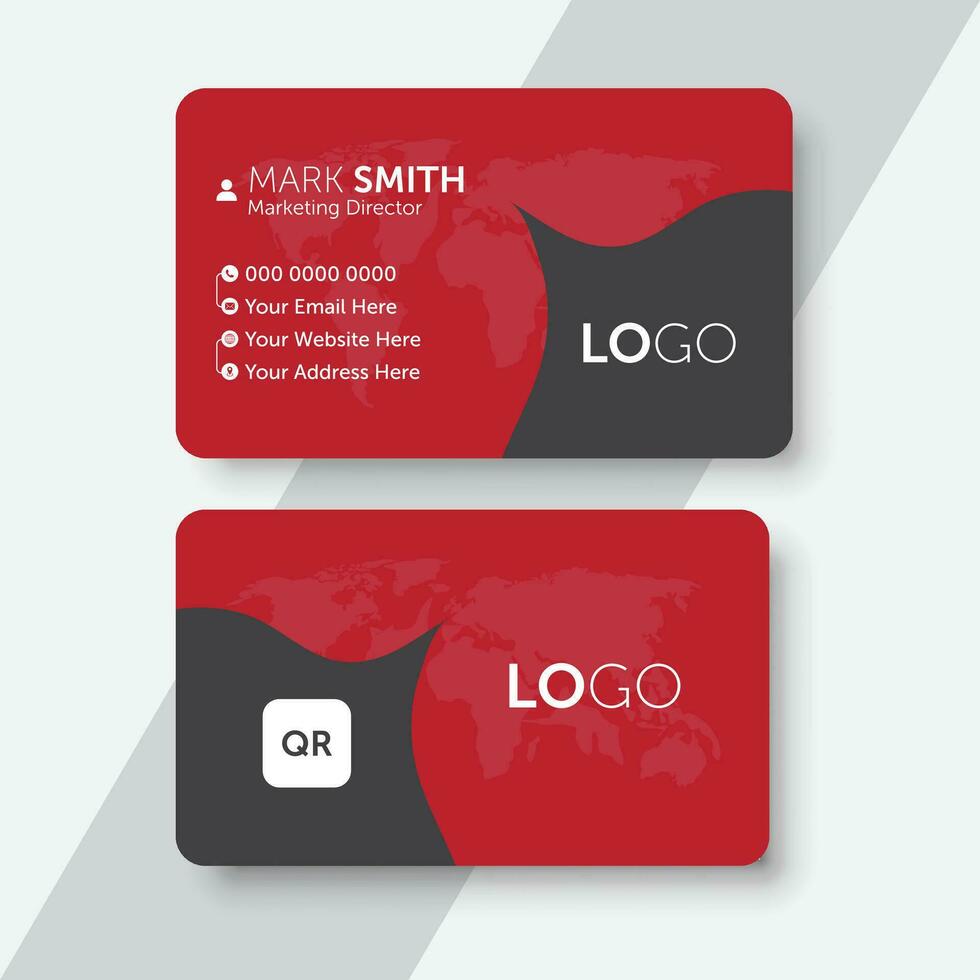 Modern creative business card and name card design template. vector