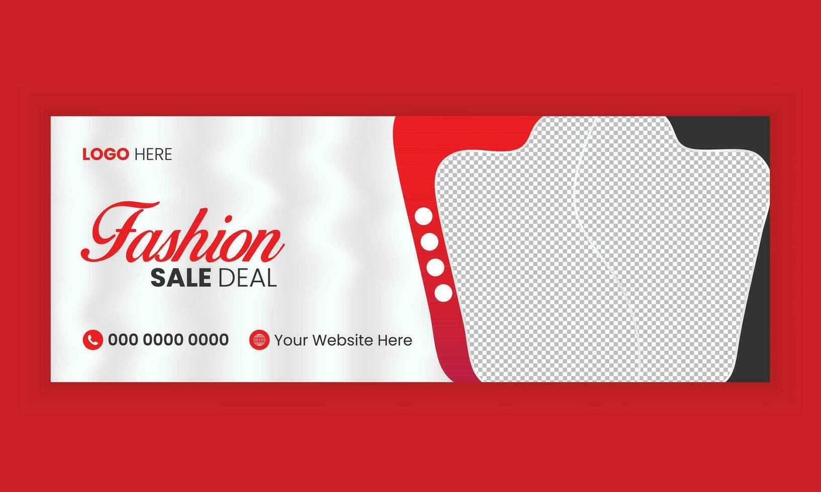 Fashion sale social media cover and web banner design. Black friday sale. vector